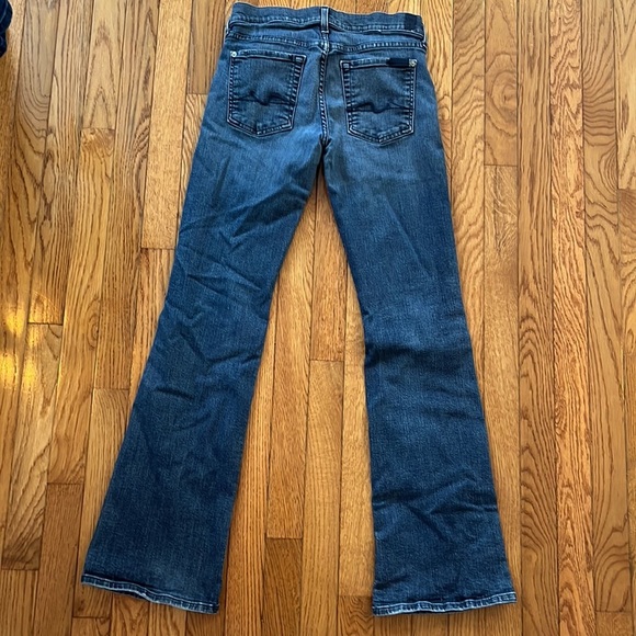 7 For All Mankind Lexie Bootcut Jeans Denim 27 Medium Wash Casual Flare Blue - Picture 6 of 8